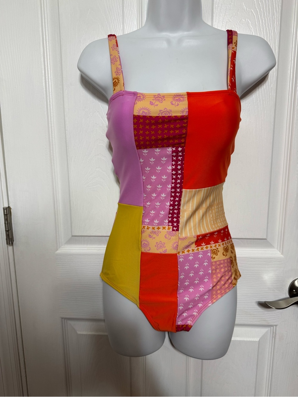 Nani Swimwear Colorblock One-Piece Swimsuit - Red, Pink, Yellow